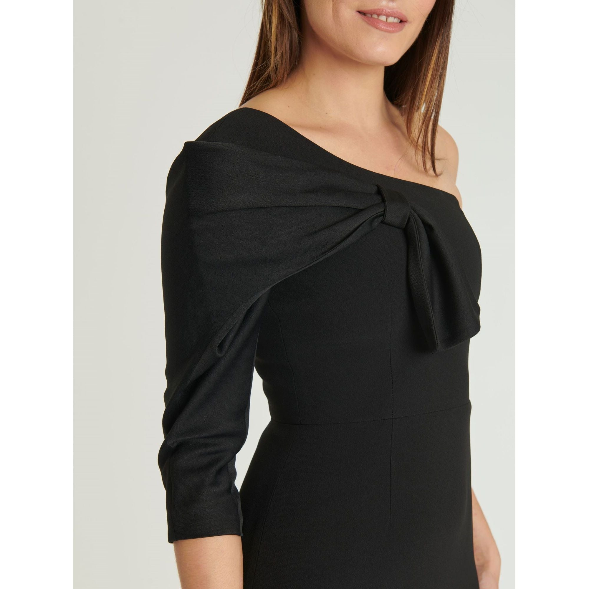 Robe longue asymétrique - Noir