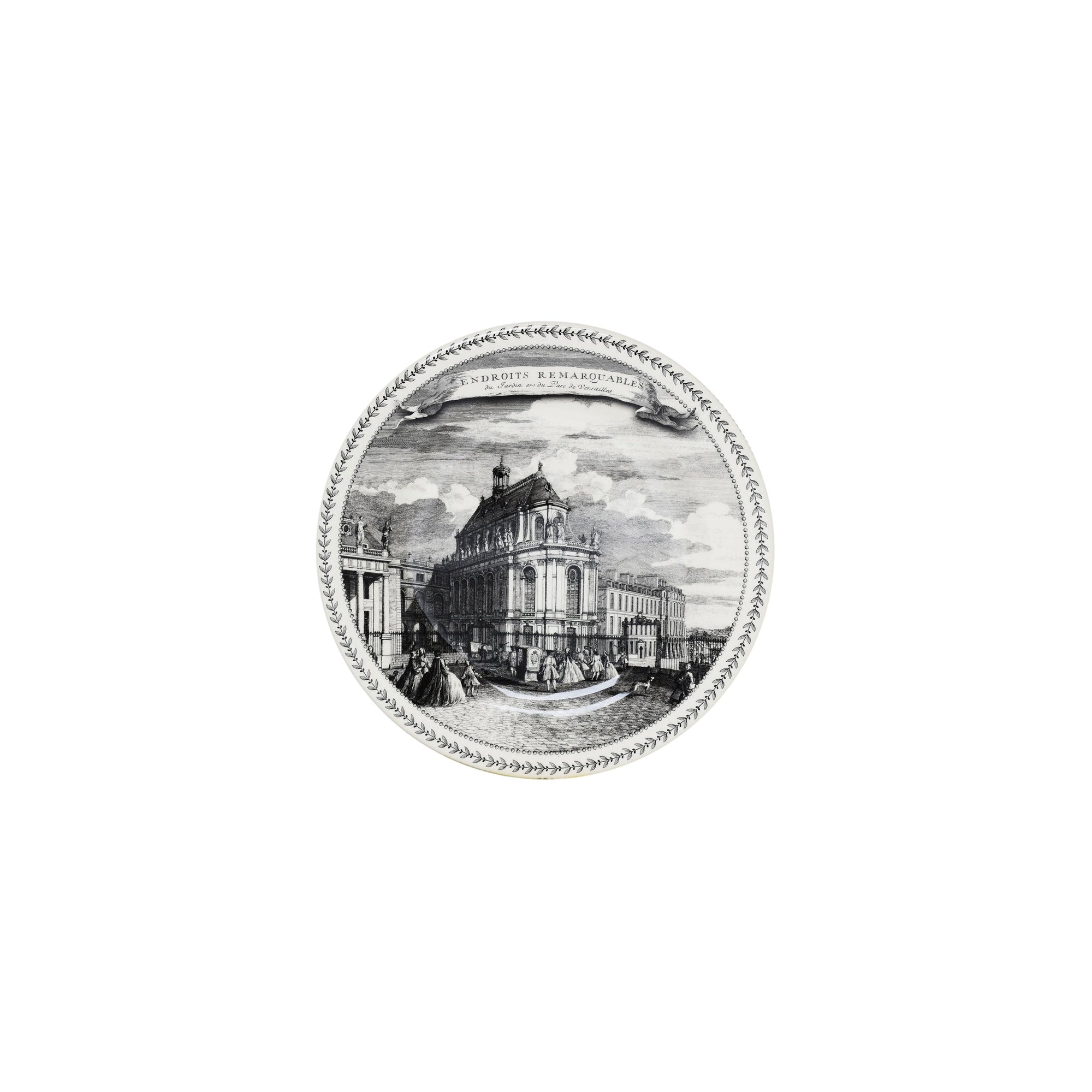 Set de 4 Assiettes mignardises Endroits Remarquables - Noir