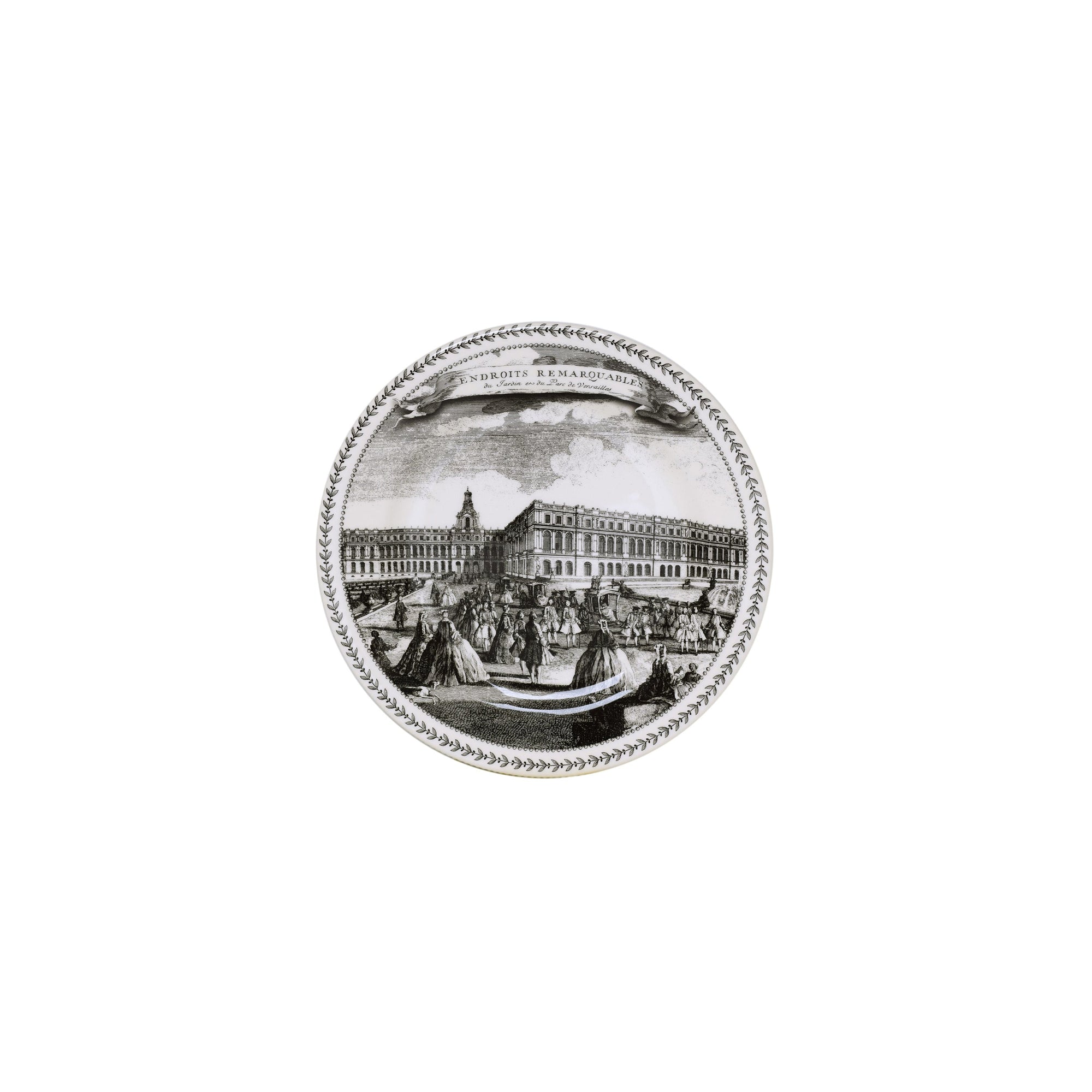 Set de 4 Assiettes mignardises Endroits Remarquables - Noir