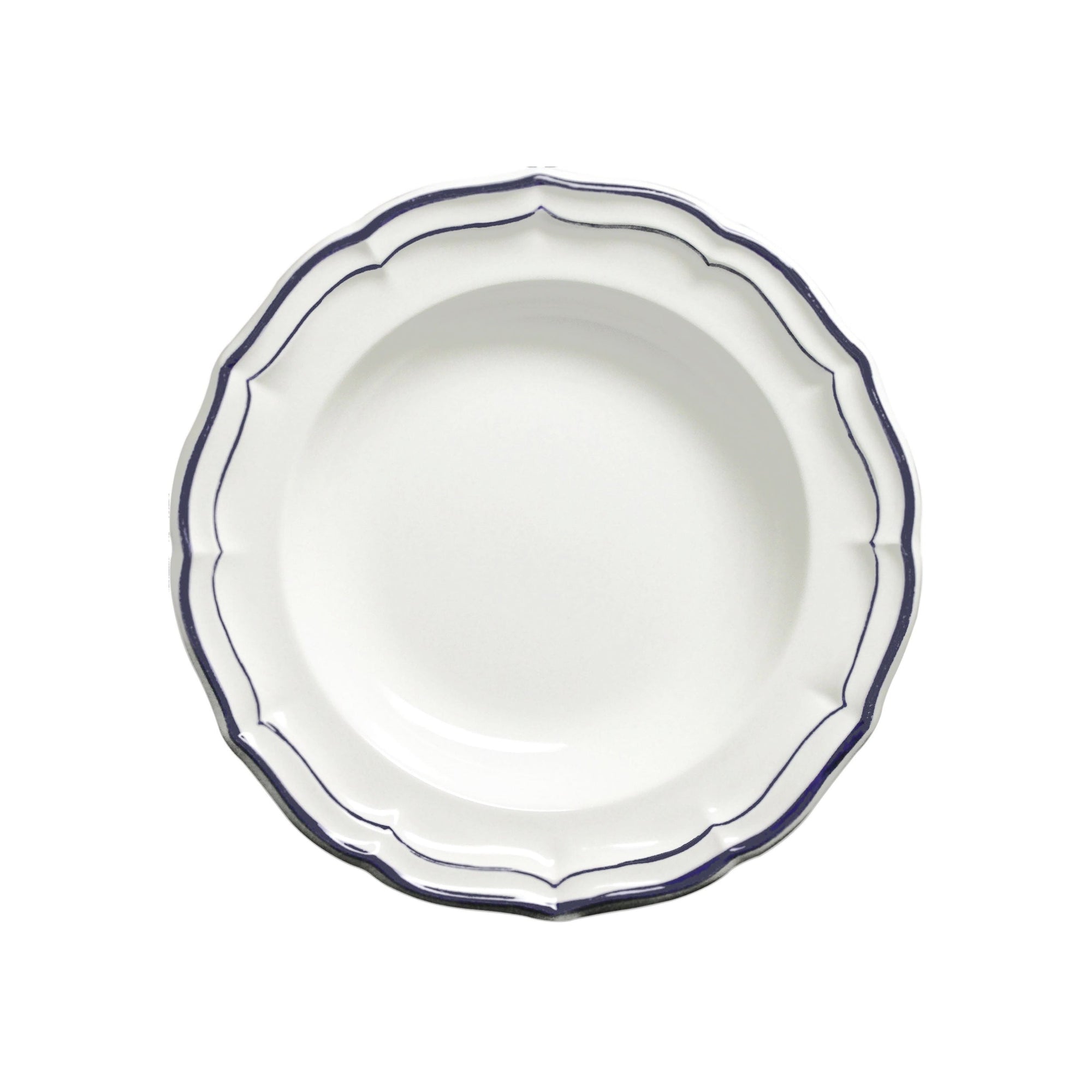 Set de 4 Assiettes creuses Filet - Indigo