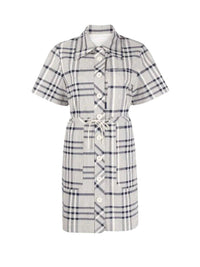 BASEPLUS_White & Blue DRESS - White & Blue