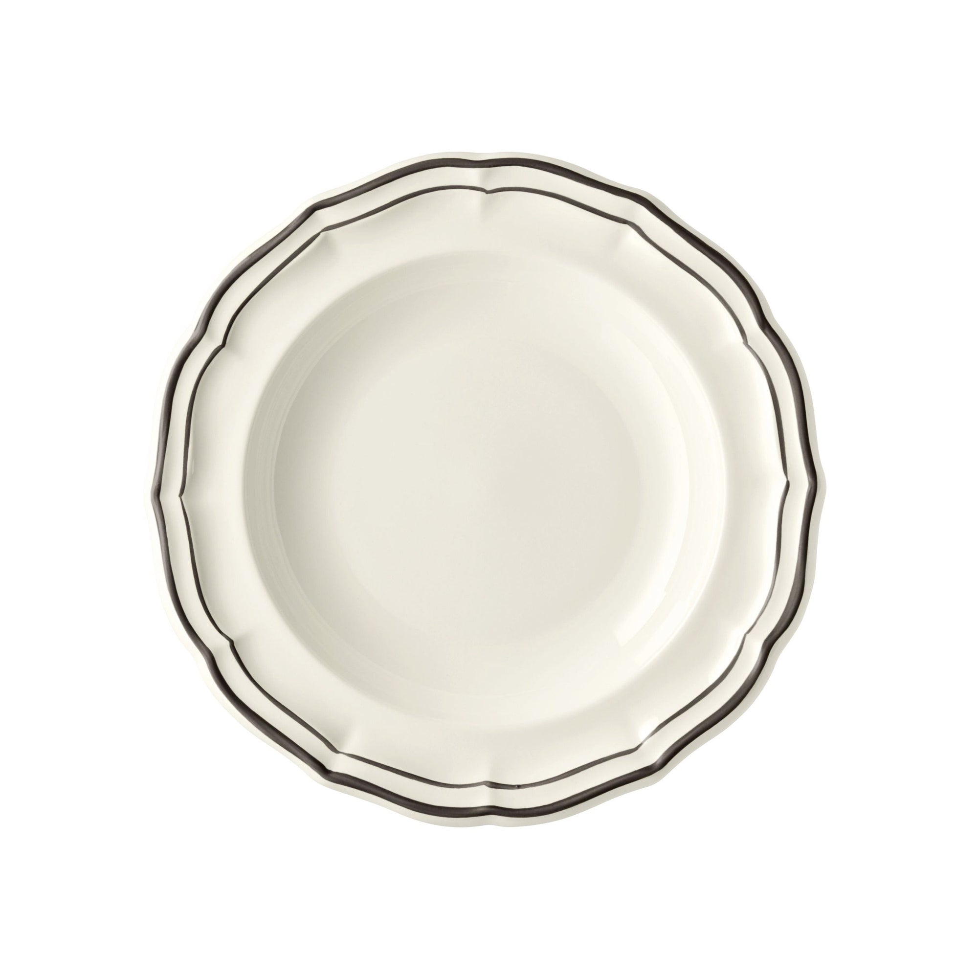 Set de 4 Assiettes creuses Filet - Manganese