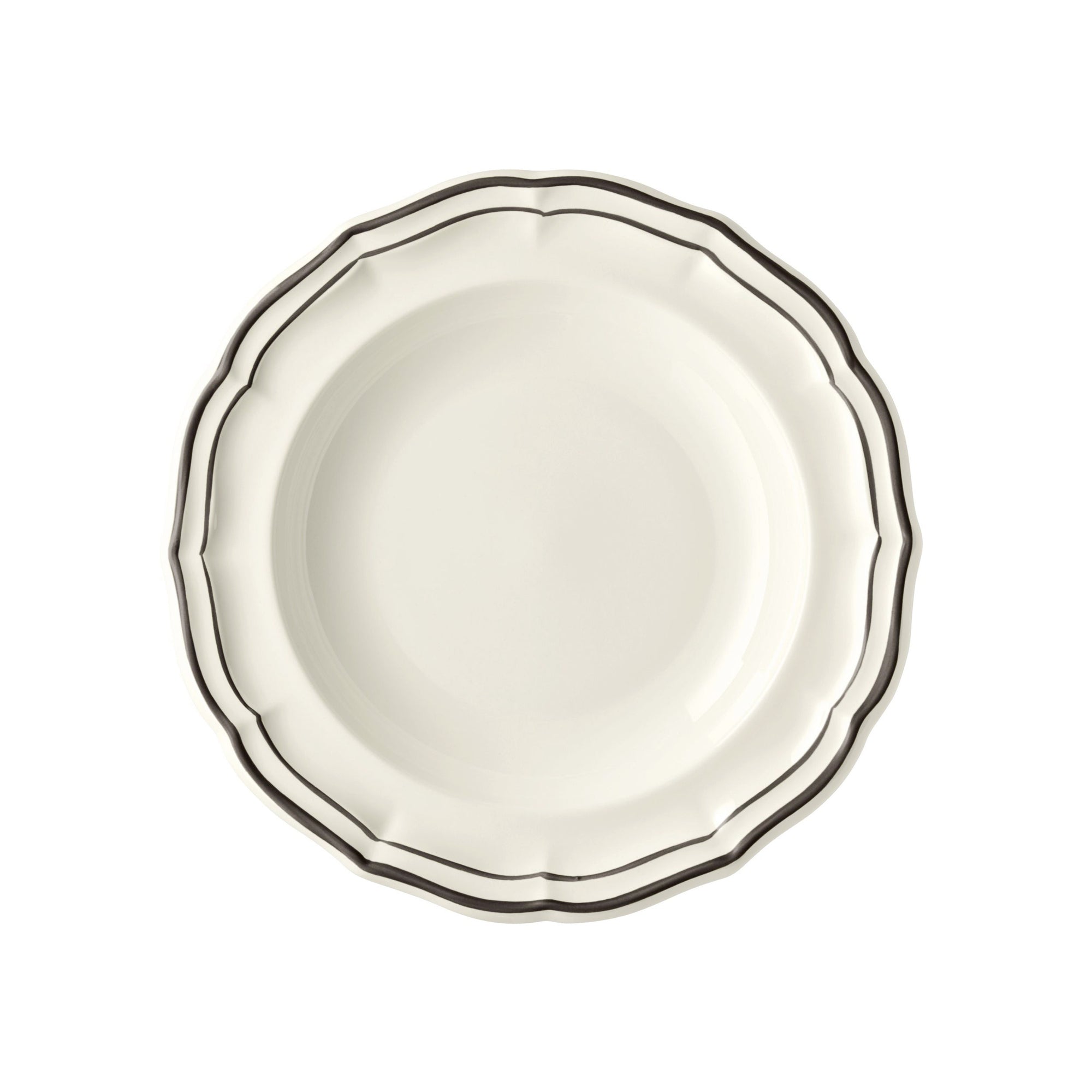 Set de 4 Assiettes creuses Filet - Manganese