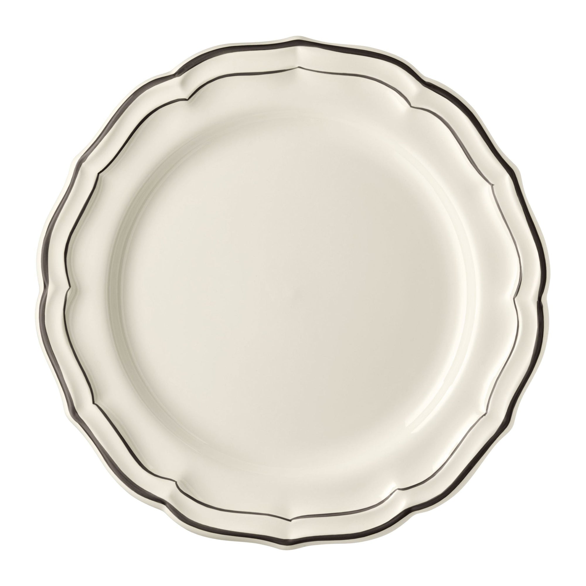 Set de 4 Assiettes plates extra Filet - Manganese