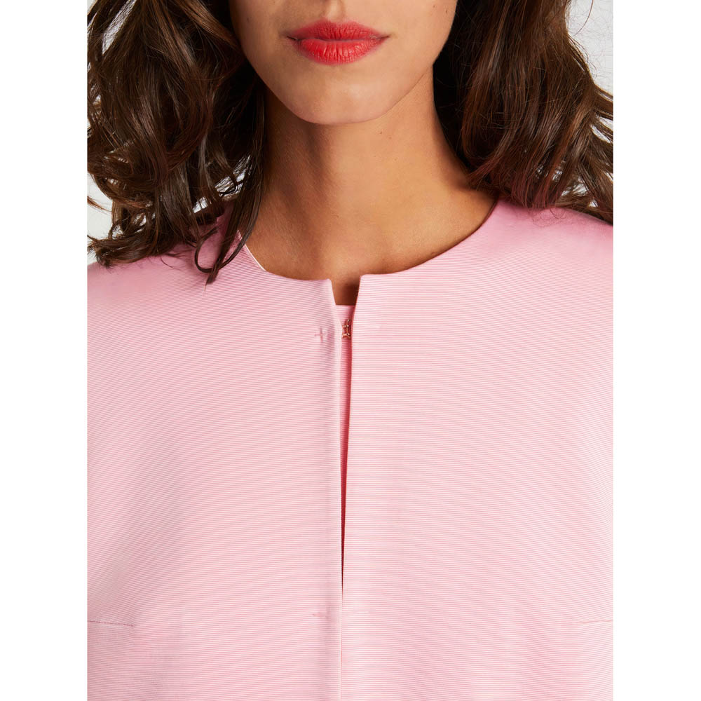 Mid-season straight coat - Pink