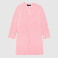 Mid-season straight coat - Pink