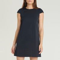 Short-sleeved dress - Indigo