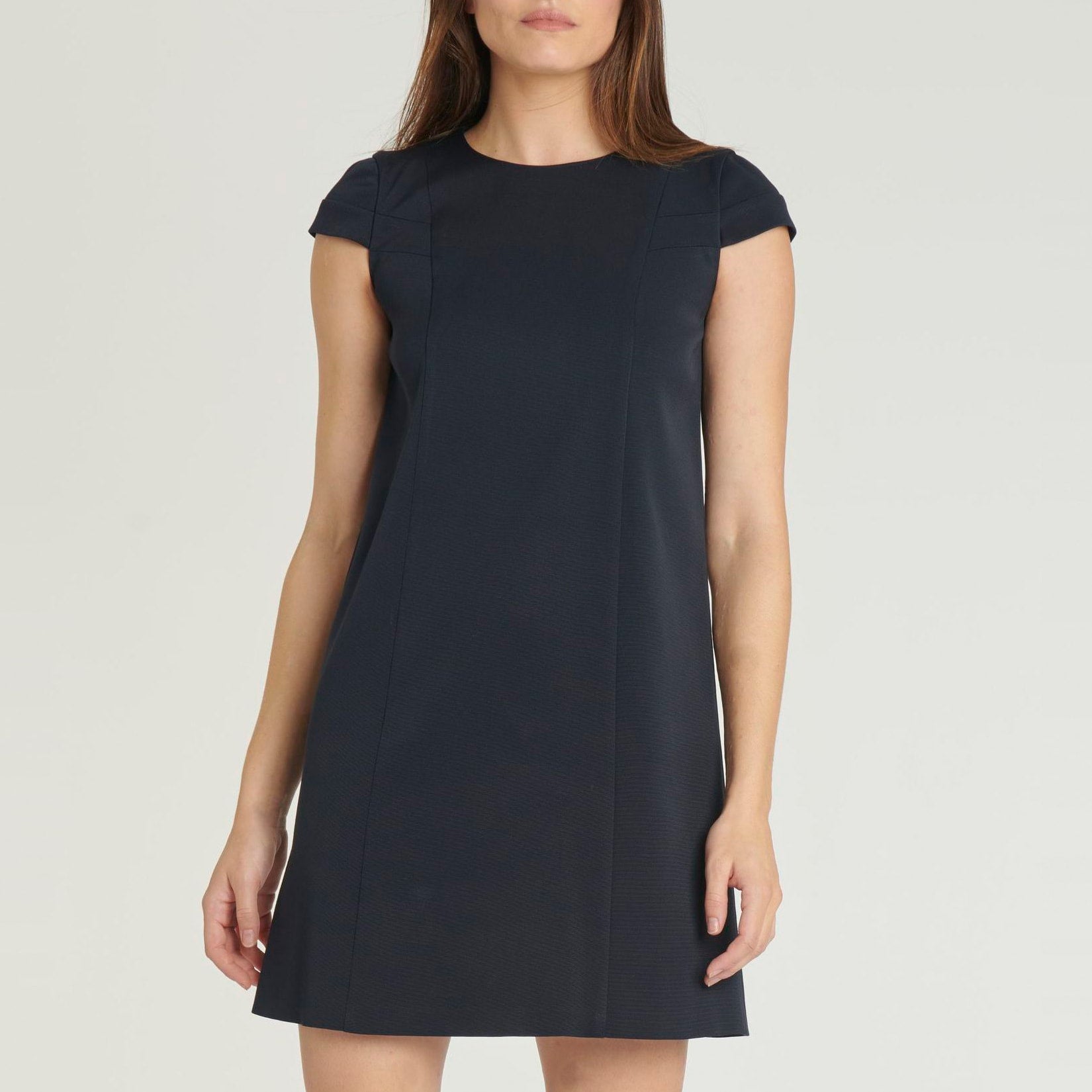 Short-sleeved dress - Indigo