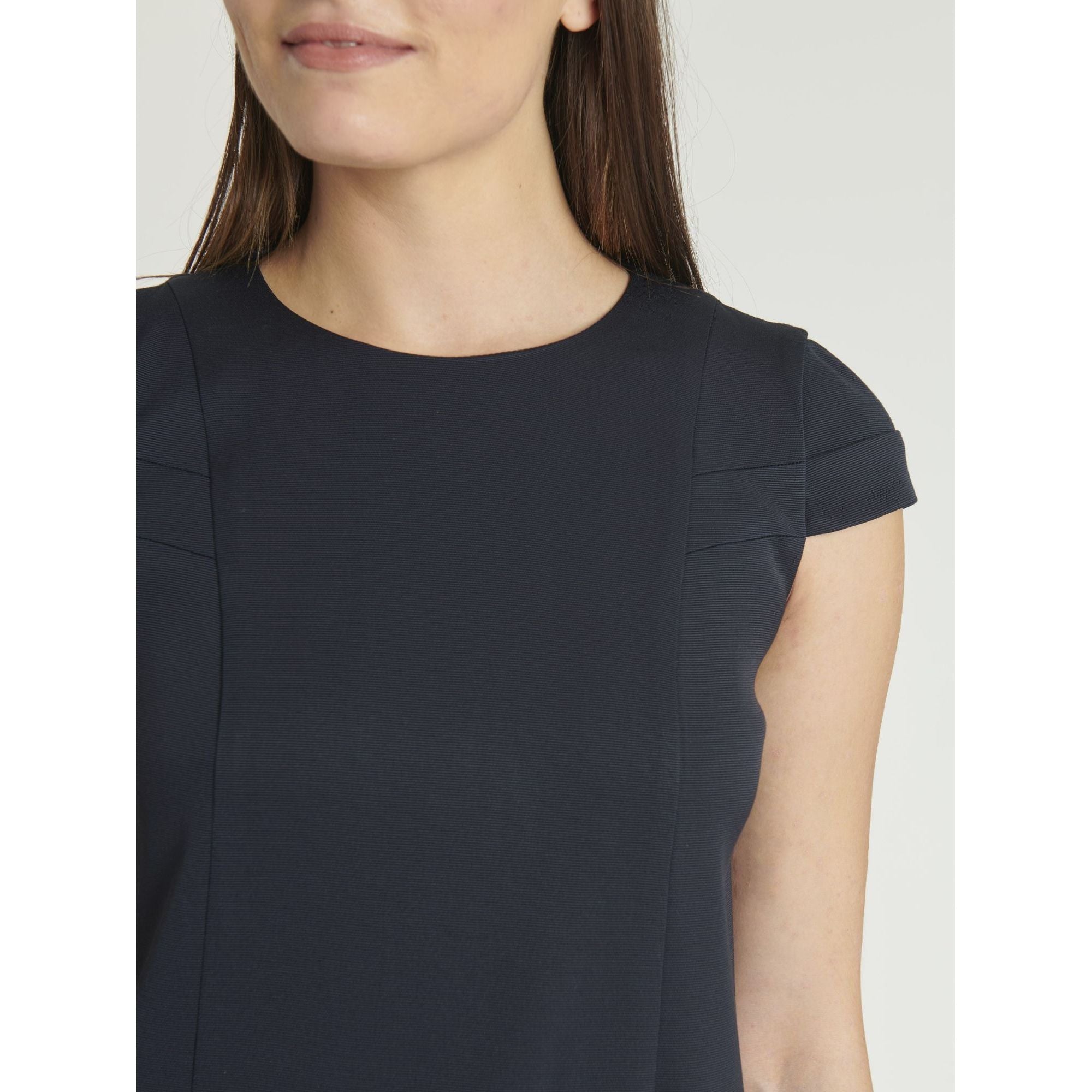 Short-sleeved dress - Indigo