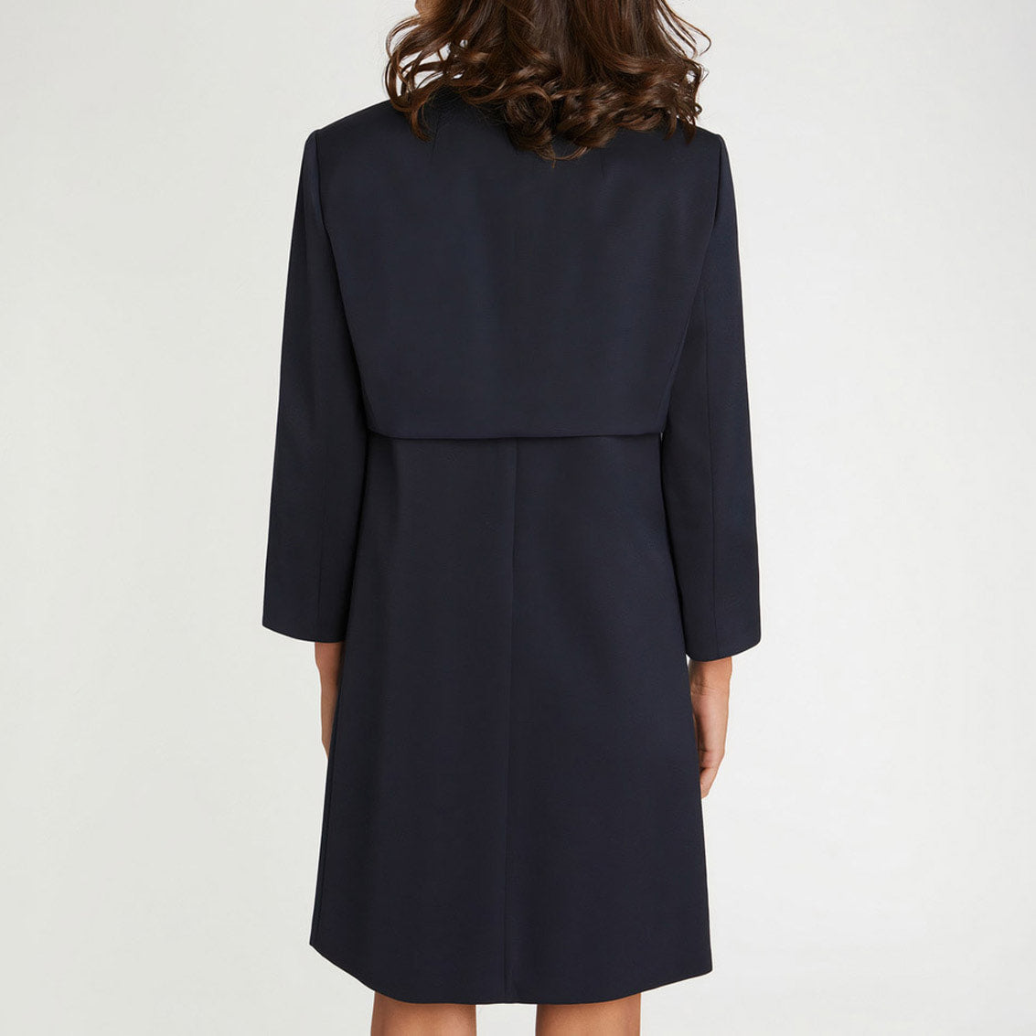 Veste courte à coupe droite - Bleu marine