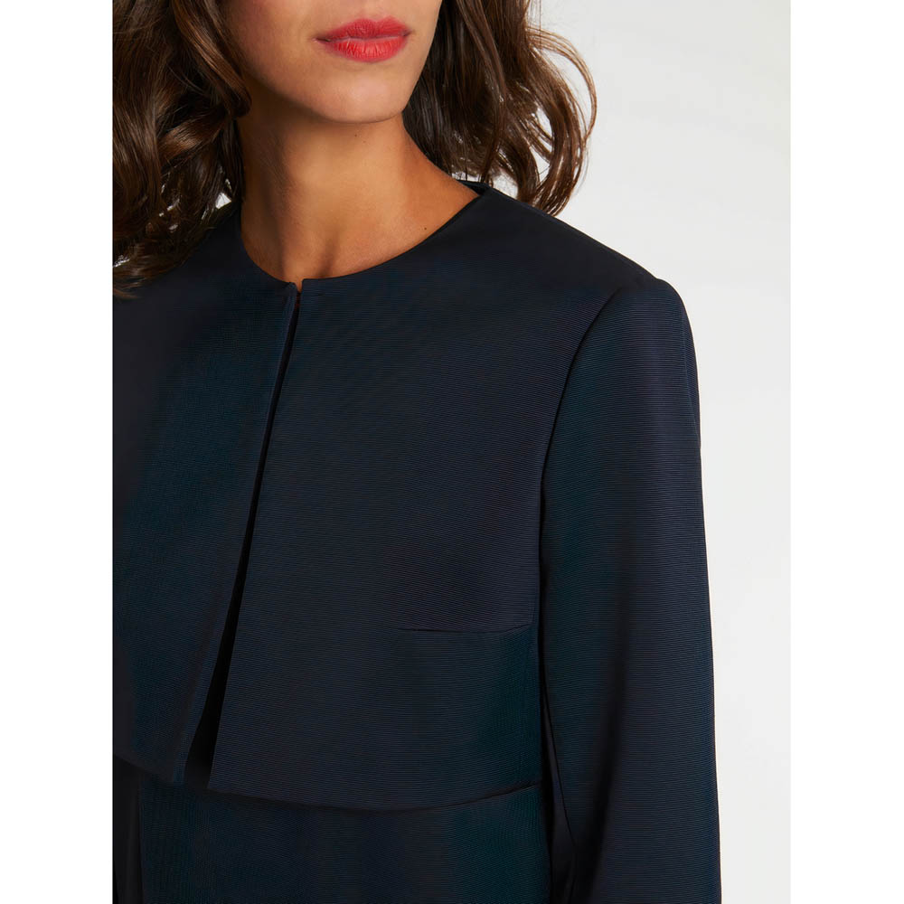 Veste courte à coupe droite - Bleu marine
