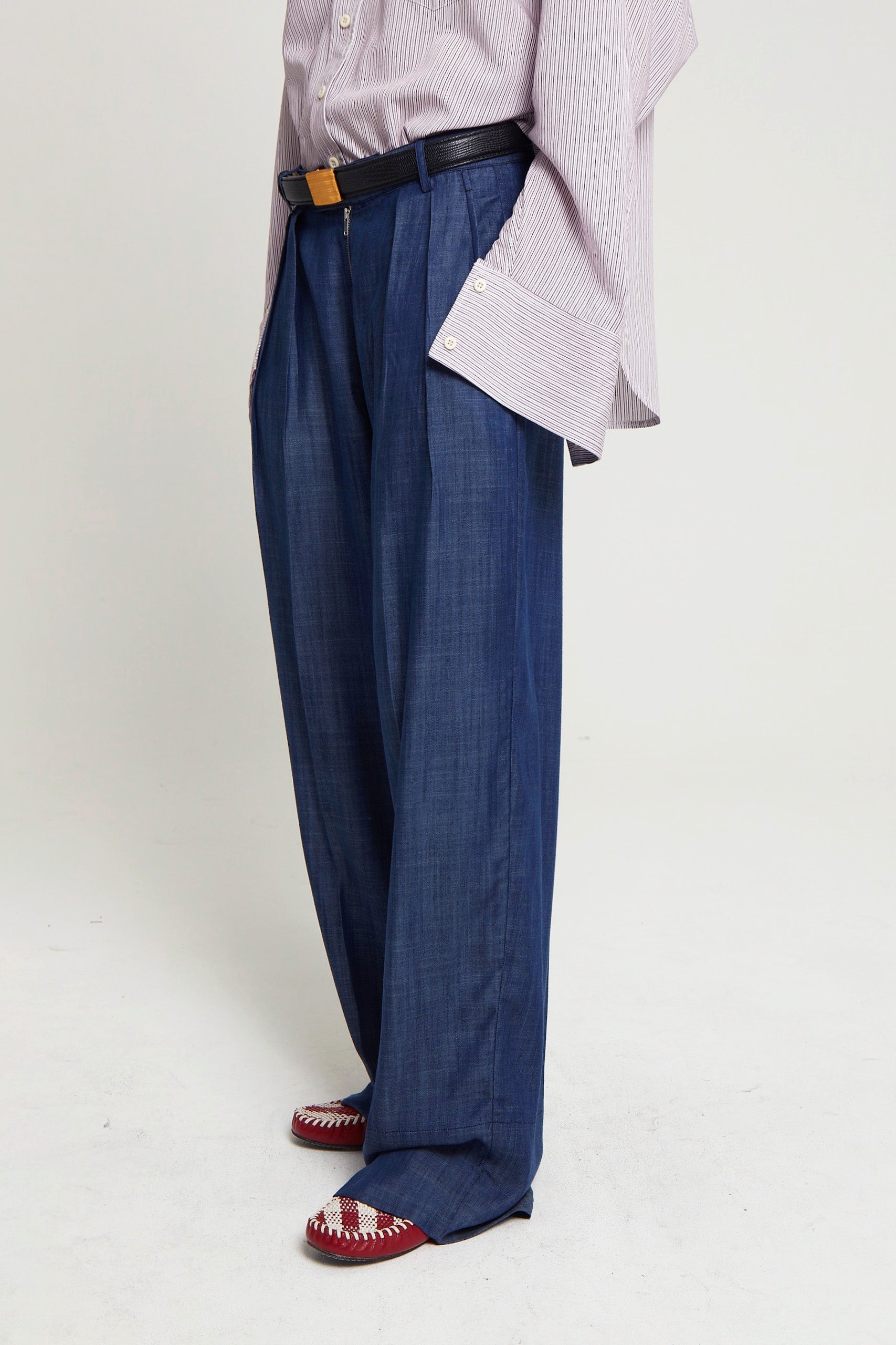 Pantalon Iza taille haute - Navy