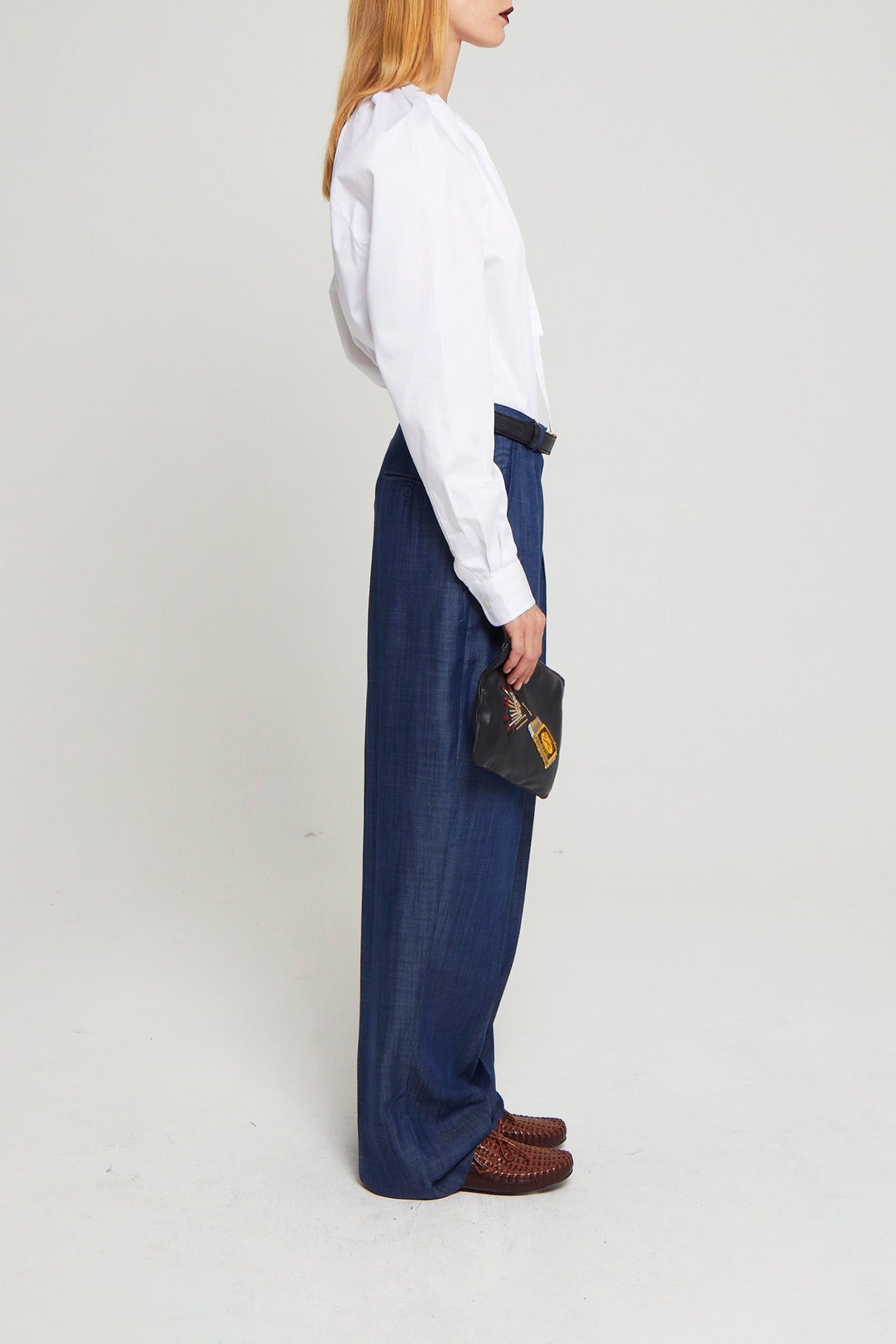 Pantalon Iza taille haute - Navy