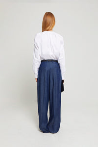 Pantalon Iza taille haute - Navy