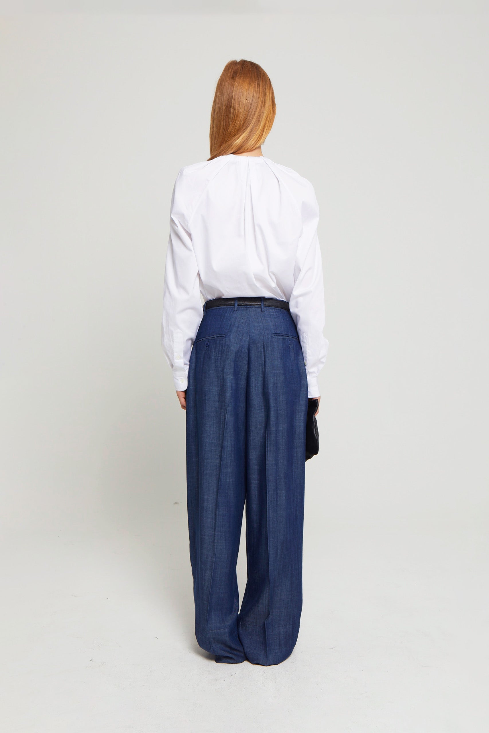 Pantalon Iza taille haute - Navy