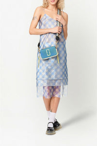 Sac à bandoulière Snapshot en cuir - Air Blue