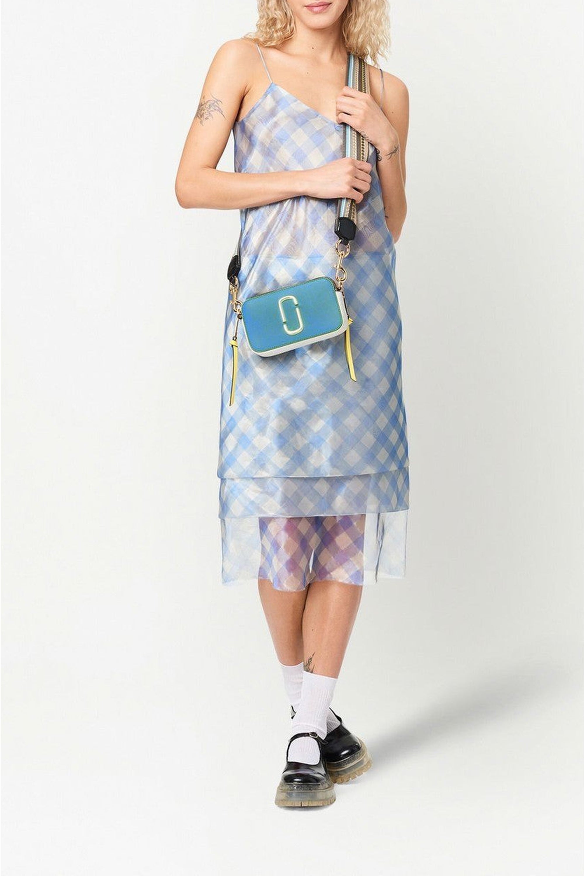 Sac à bandoulière Snapshot en cuir - Air Blue