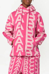 Sweat à capuche Monogram - Light Pink & Pink
