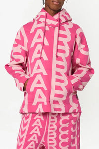 Monogram hoodie - Light Pink & Pink