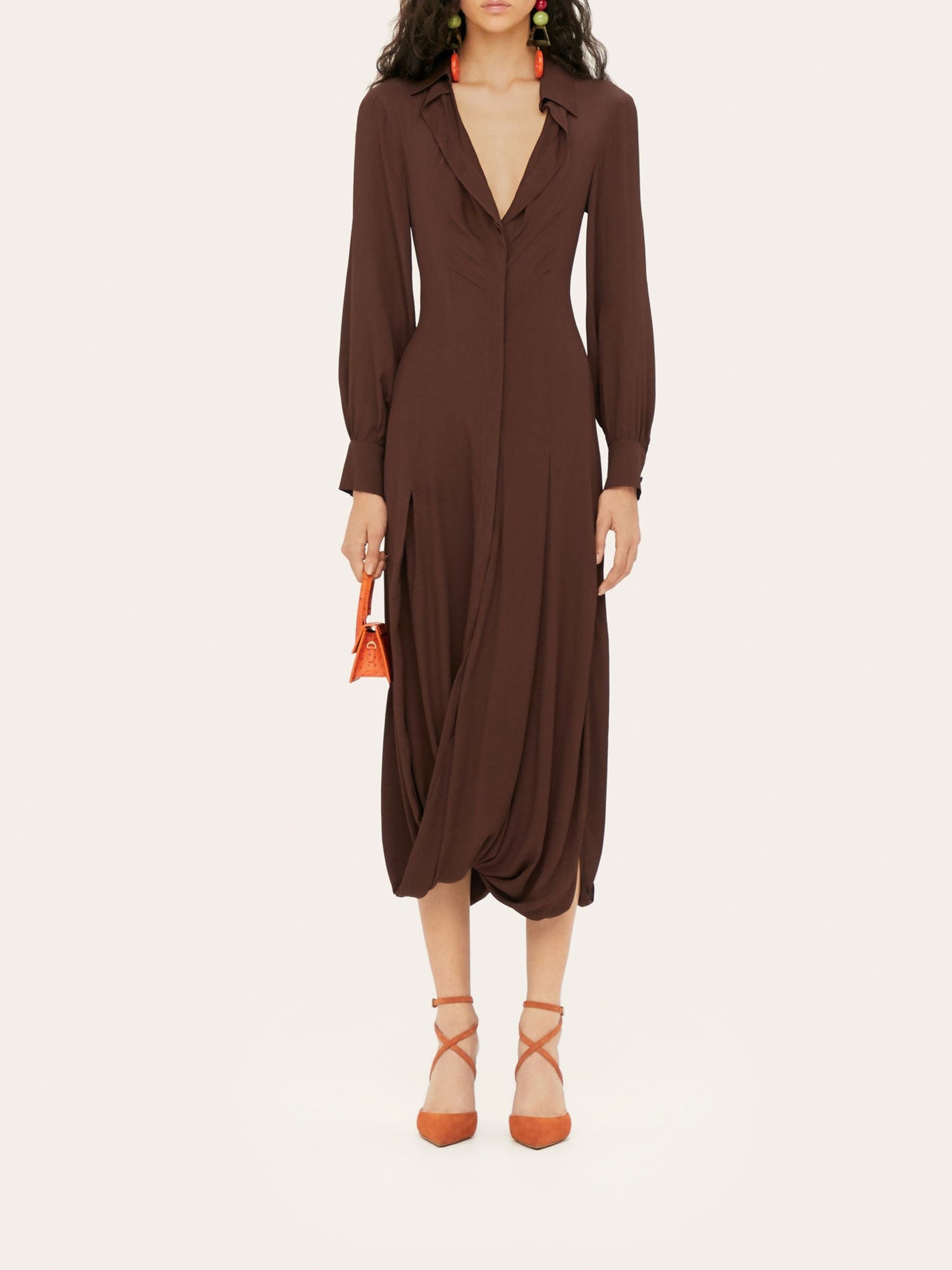 Robe Afa - Dark Brown