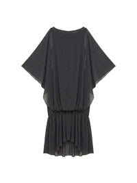Robe midi Gadir en laine mélangée - Black