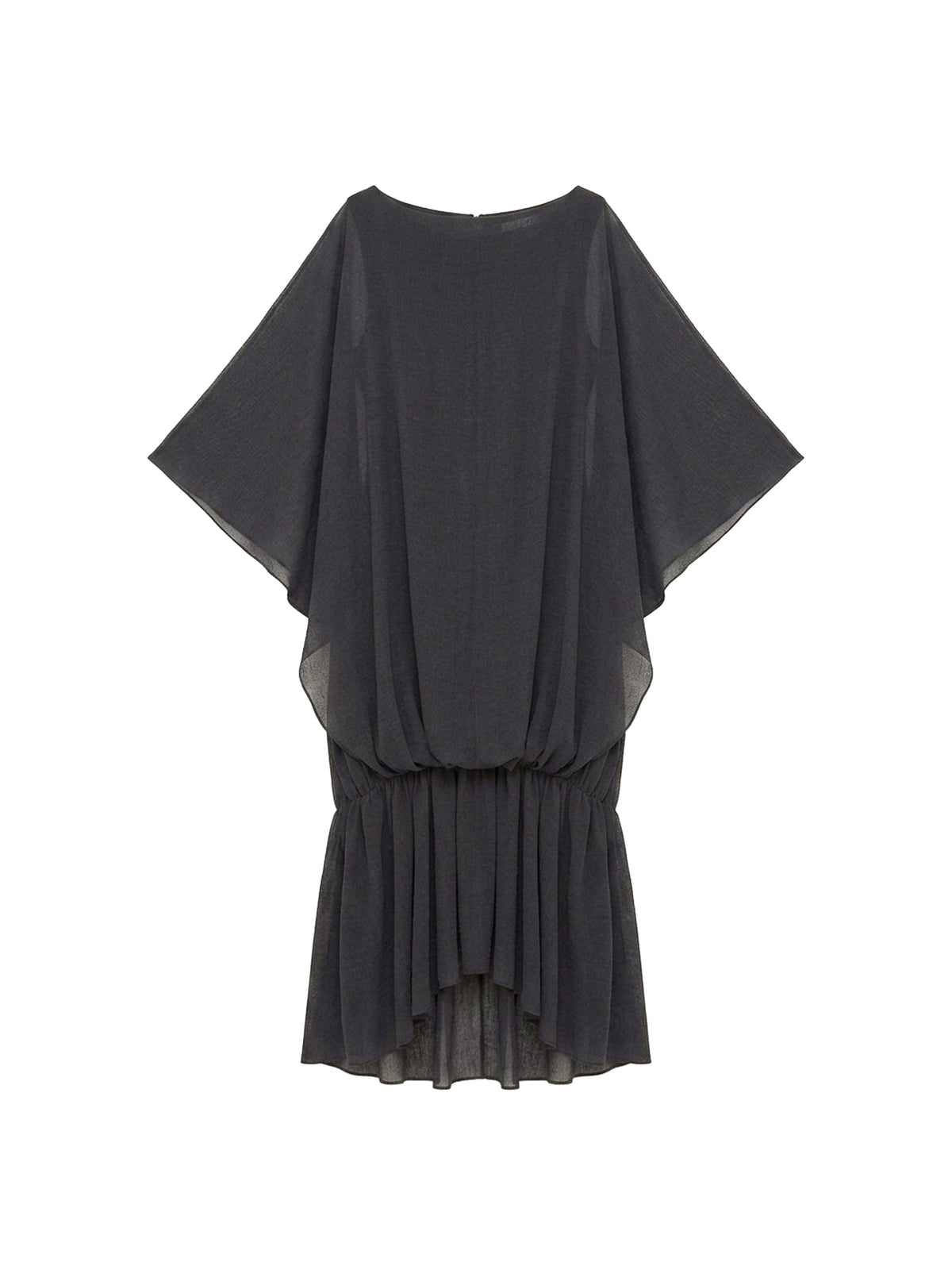 Robe midi Gadir en laine mélangée - Black