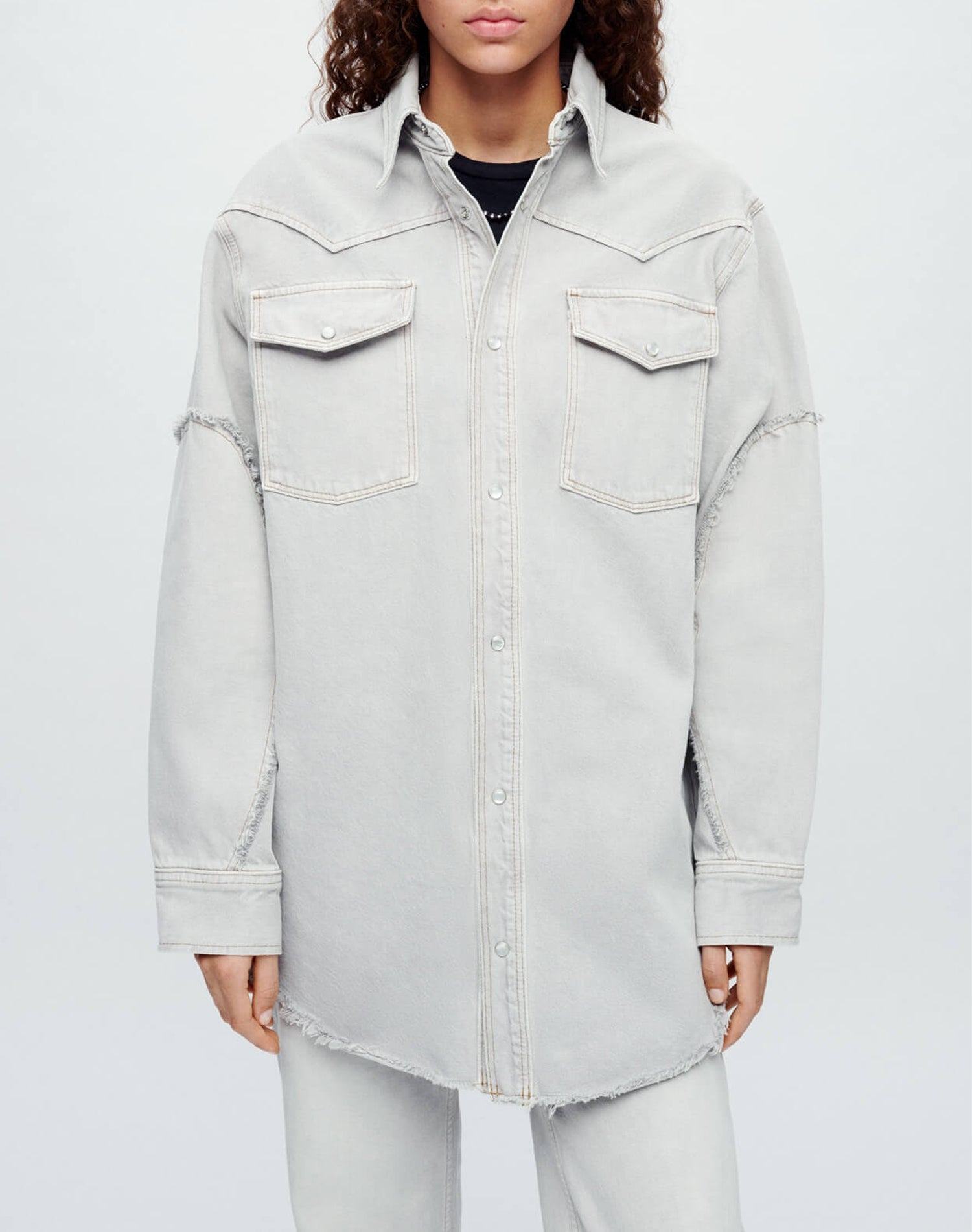 Oversized shirt - Greyish