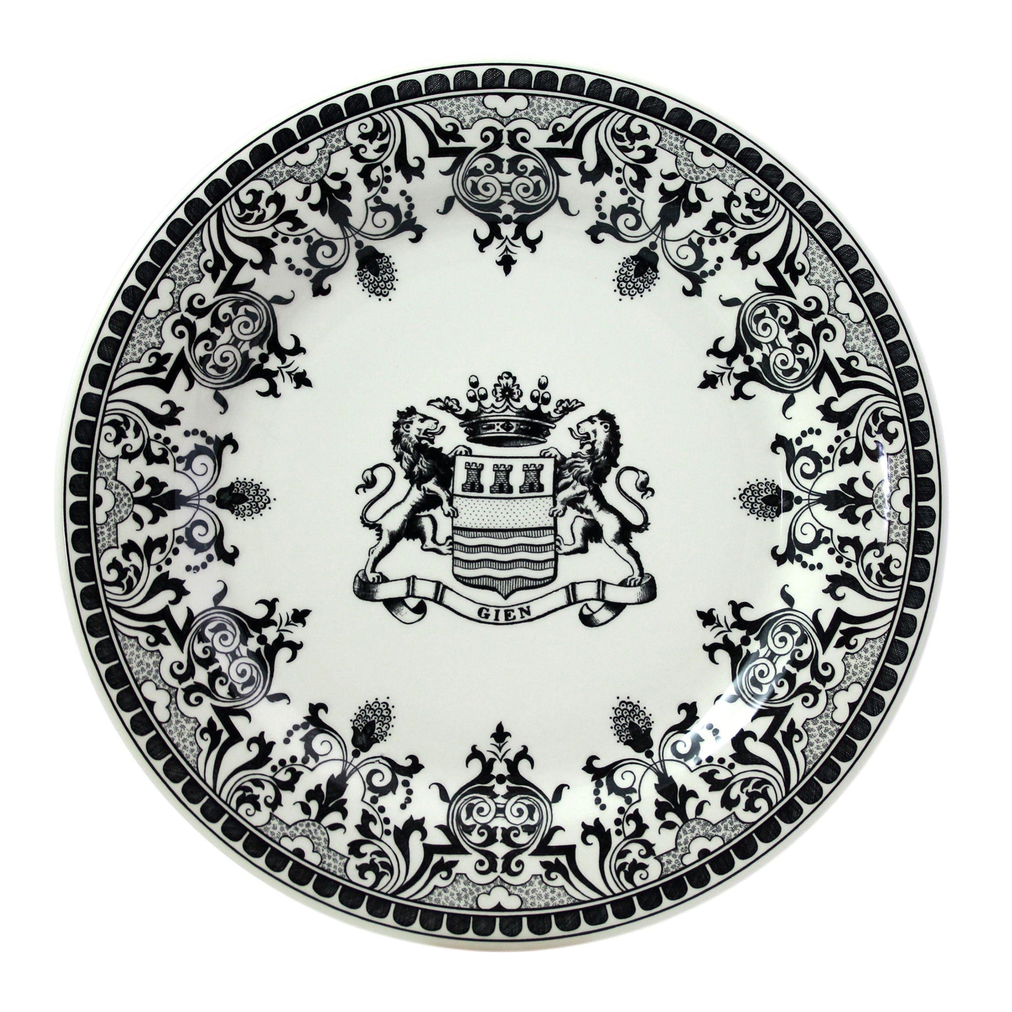Set de 4 Assiettes plates extra Les Dépareillées Crown - Vert