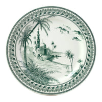 Set de 4 Assiettes plates extra Vue Orient Les Dépareillées - Vert