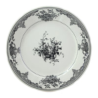 Set of 4 Dinner plates extra Les Dépareillées Flowers - Green