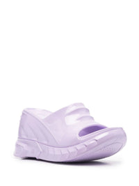 MARSHMALLOW SLIDER WEDGE SANDALS