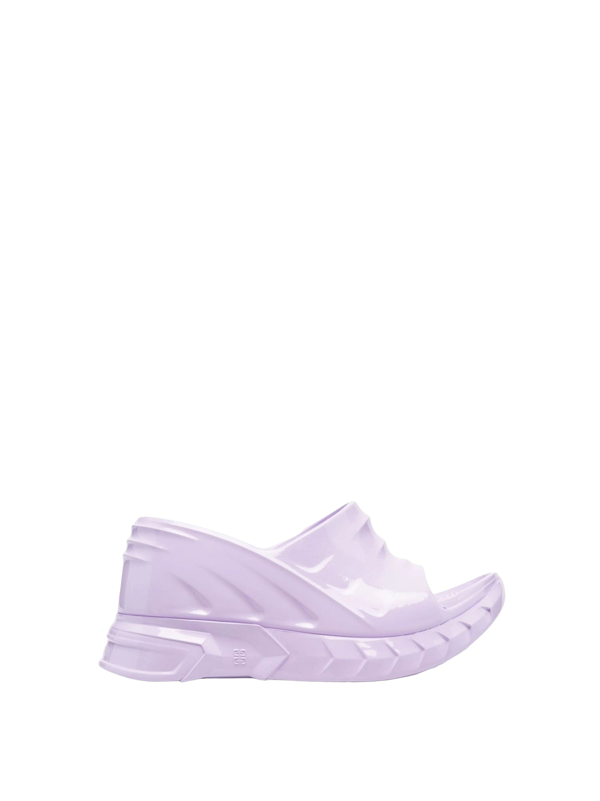 MARSHMALLOW SLIDER WEDGE SANDALS
