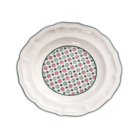 Set de 4 Assiettes creuses Dominoté - Vert