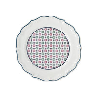 Set de 4 Assiettes à dessert Des Artifices Dominoté - Vert
