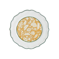 Set de 4 Assiettes à dessert Des Indiennes Dominoté - Vert