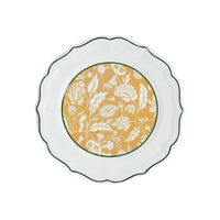 Set de 4 Assiettes à dessert Des Indiennes Dominoté - Vert