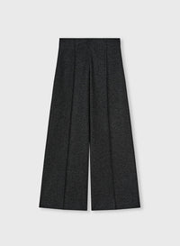 BLACK HEAVY JERSEY RELAXED PANTS