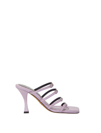Sandales 90 à multi brides en cuir - Light & Pastel Purple