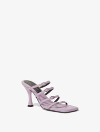 Sandales 90 à multi brides en cuir - Light & Pastel Purple