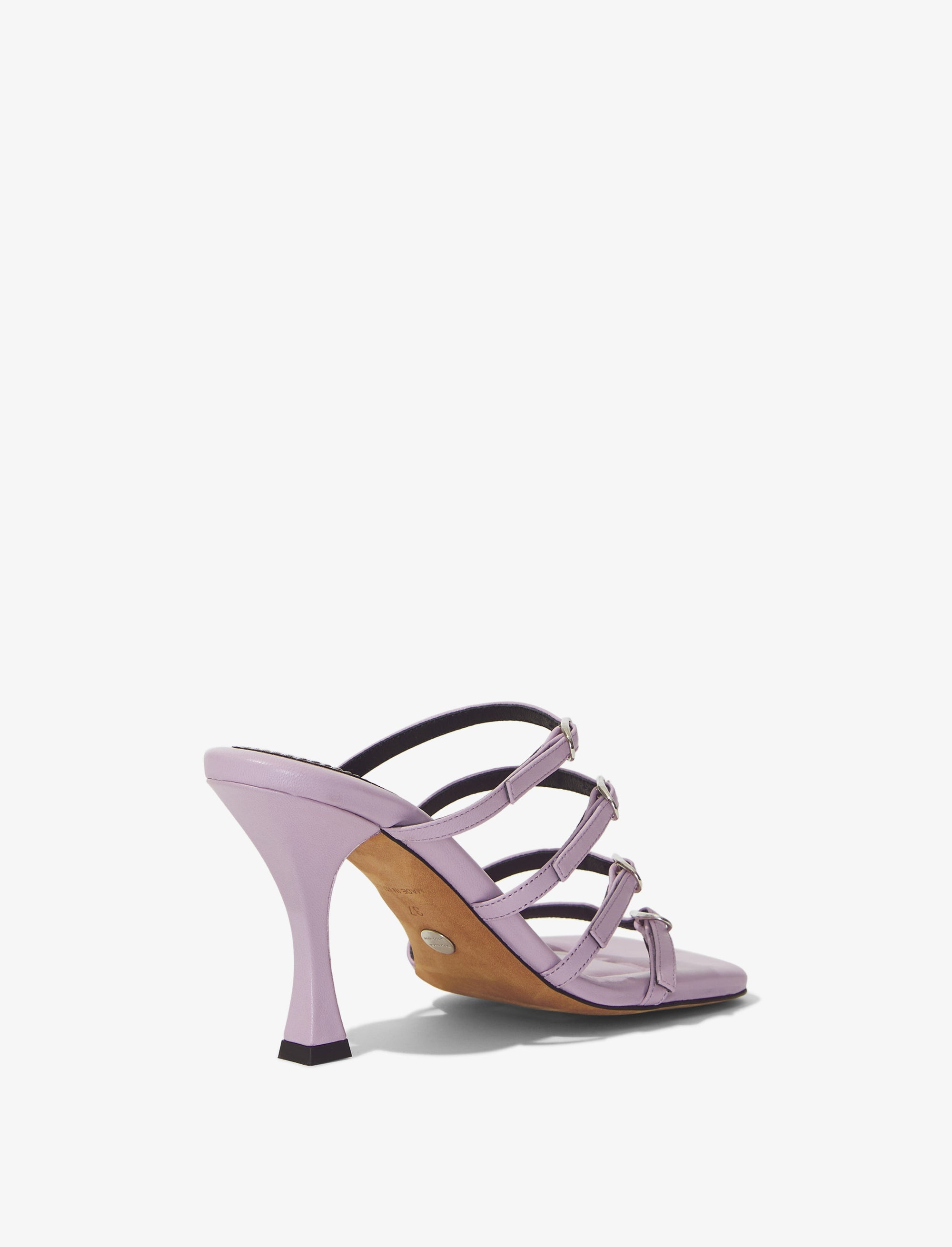 Sandales 90 à multi brides en cuir - Light & Pastel Purple