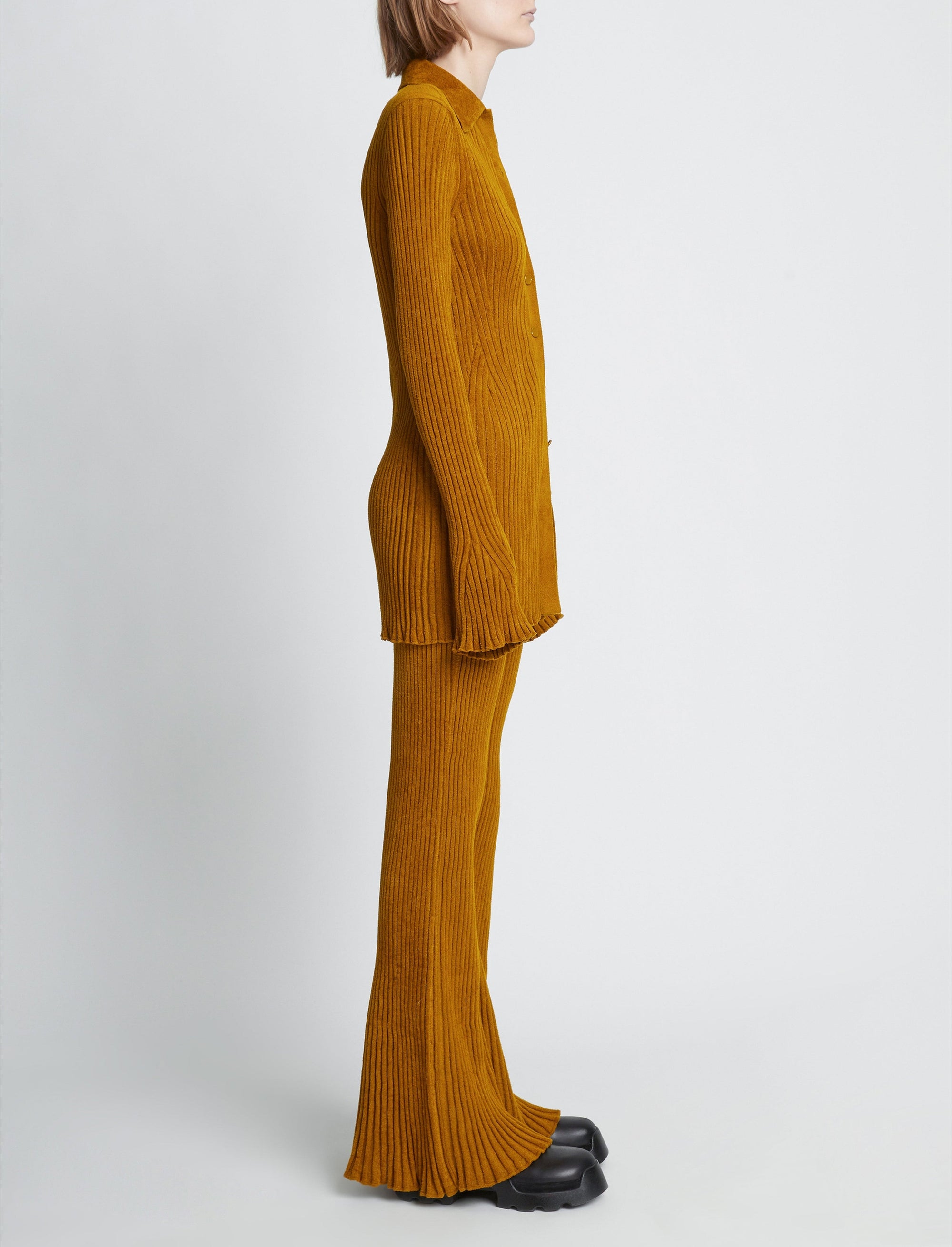 Pantalon en velours côtelé - Ochre