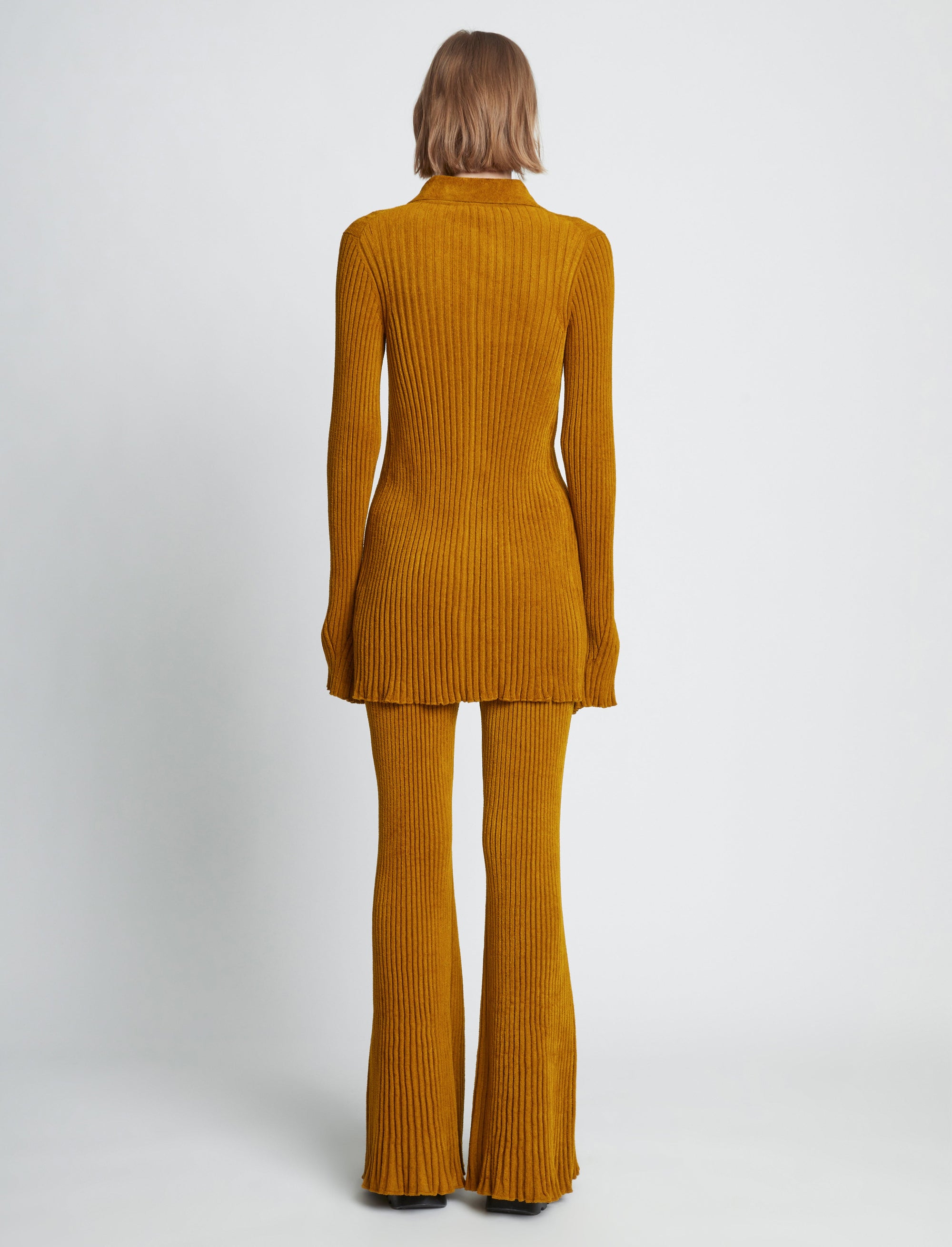 Pantalon en velours côtelé - Ochre