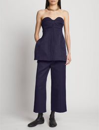 Pantalon en jacquard de coton - Midnight