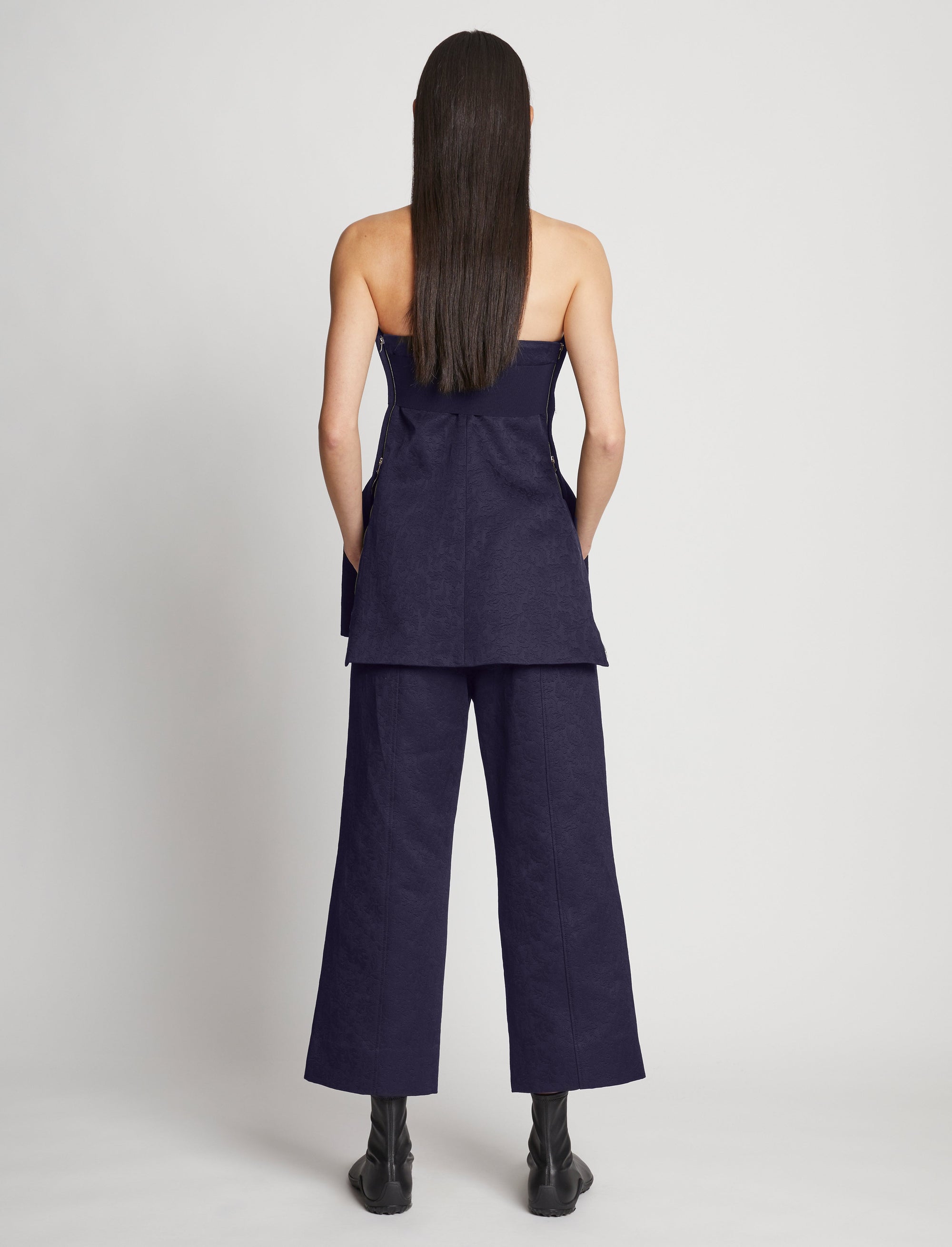 Pantalon en jacquard de coton - Midnight