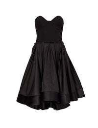 Robe bustier en laine - Black