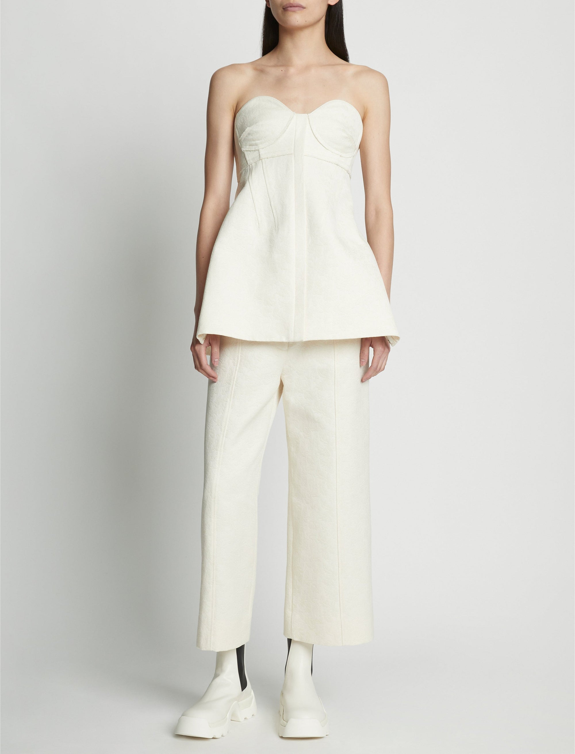 Pantalon en jacquard de coton - Canvas