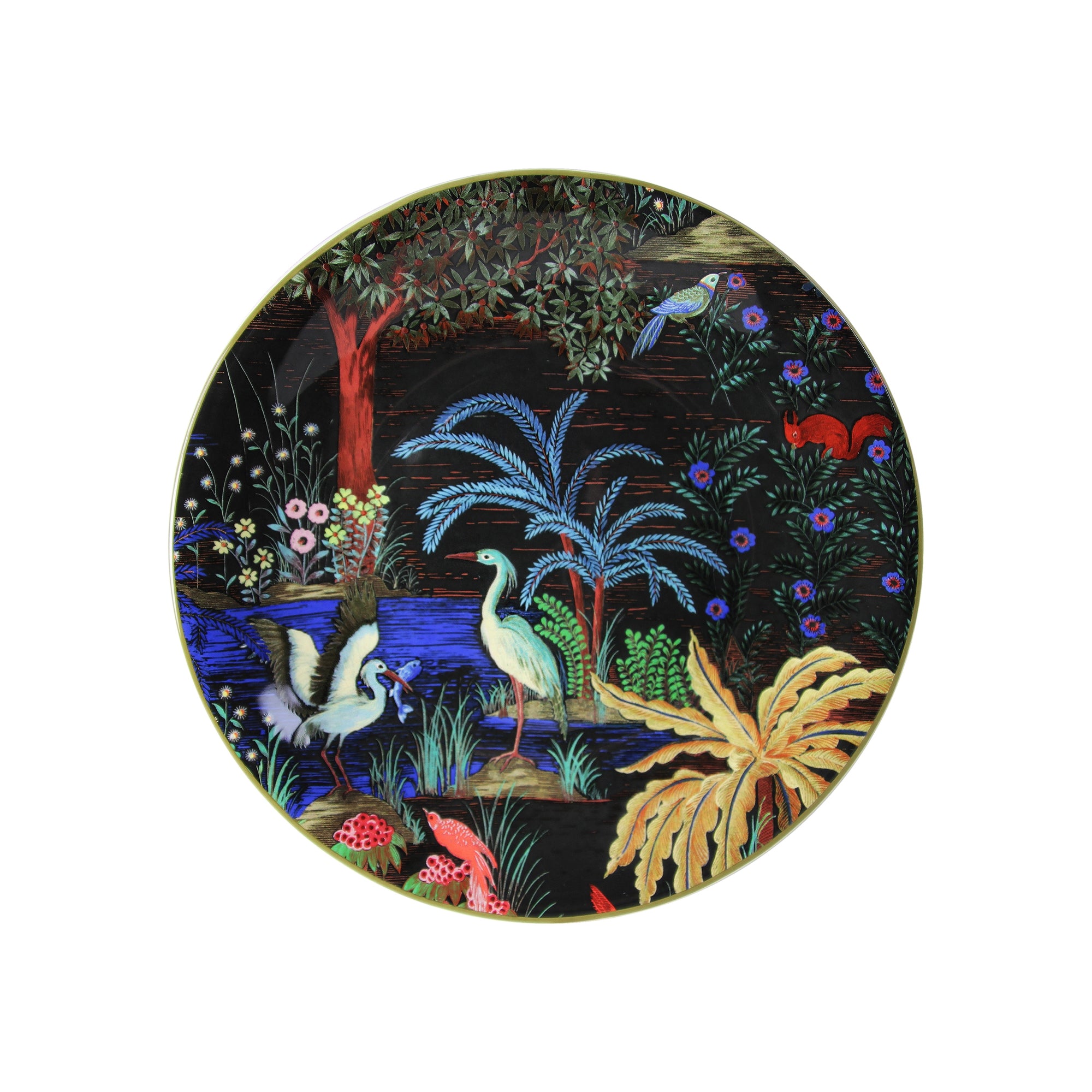 Set de 4 Assiettes à dessert Héron Le Jardin du Palais - Multicolore