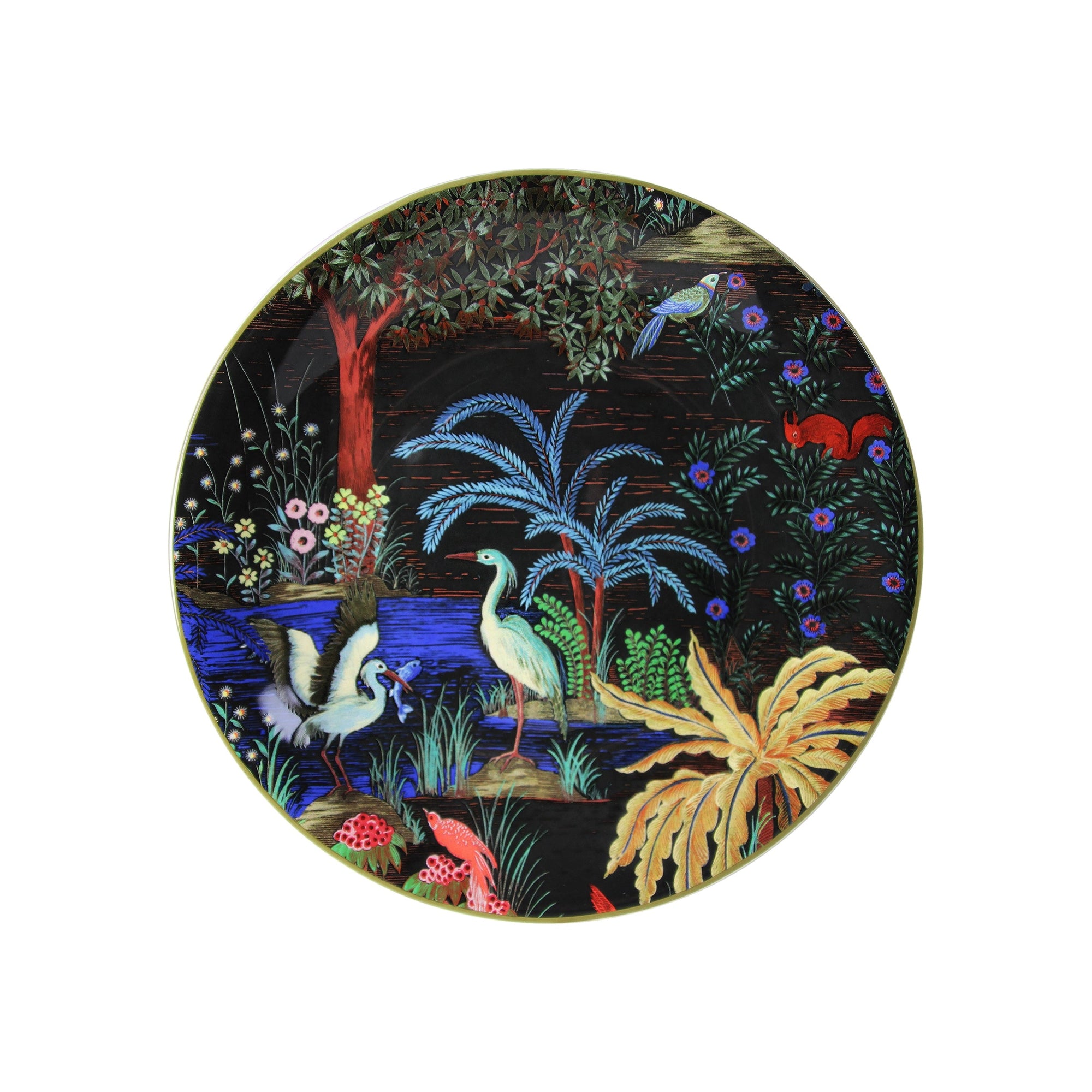 Set de 4 Assiettes à dessert Héron Le Jardin du Palais - Multicolore