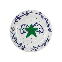 Set of 4 Etoile Archipel Sentimental dessert plates - Multicoloured