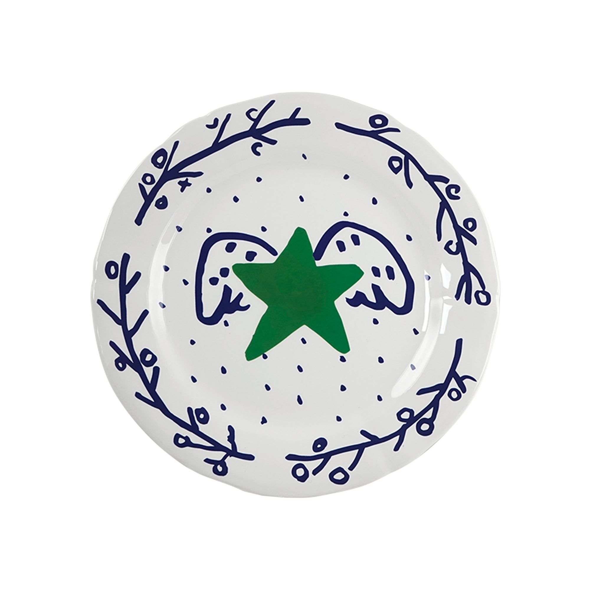 Set of 4 Etoile Archipel Sentimental dessert plates - Multicoloured